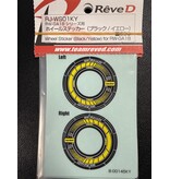ReveD Wheel Sticker for RW-GA18 / Color: Black/Yellow