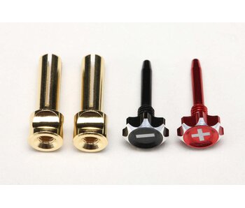 Yokomo Racing Performer Quick-Lock Connector Europian Plug Set φ4mm (2pcs)