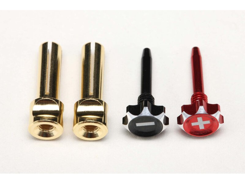 Yokomo RP-124-4 - Racing Performer Quick-Lock Connector Europian Plug Set φ4mm (2pcs)