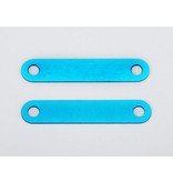 Yokomo BD-301S - Aluminium Suspension Mount Spacer 0.5mm - Blue (2pcs) - DISCONTINUED