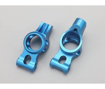 Yokomo Aluminium Rear Hub Carrier Toe-In 0° - Blue (2pcs) - DISCONTINUED