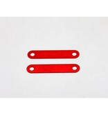 Yokomo BR-301S - Aluminium Suspension Mount Spacer 0.5mm - Red (2pcs) - DISCONTINUED