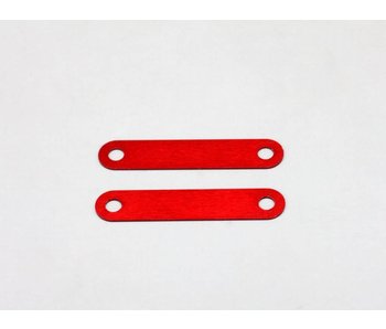 Yokomo Aluminium Suspension Mount Spacer 0.5mm - Red (2pcs) - DISCONTINUED