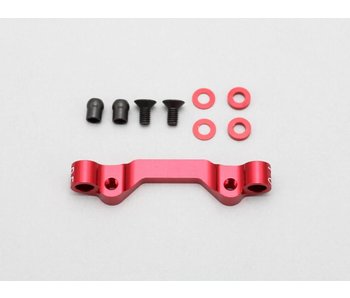 Yokomo Aluminium Rear Suspension Mount Front Side 42mm Toe-In 0° / 1° - Red - DISCONTINUED