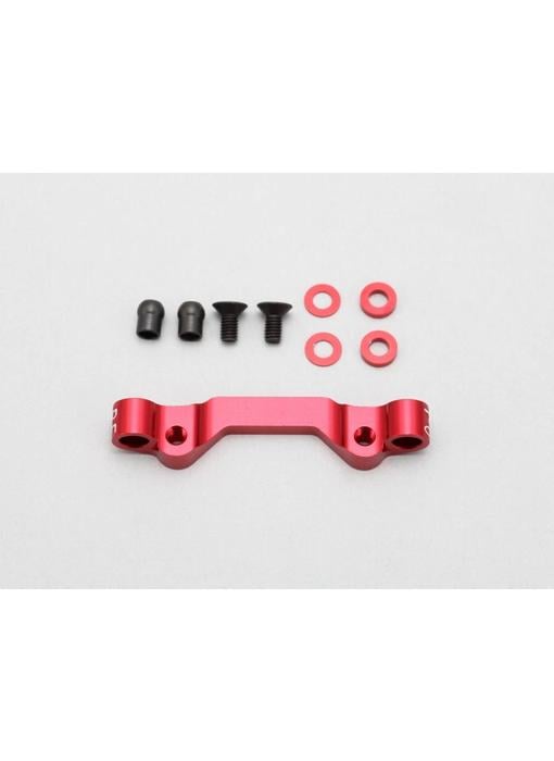 Yokomo Aluminium Rear Suspension Mount Front Side 42mm Toe-In 0° / 1° - Red - DISCONTINUED