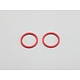 Aluminium Joint Ring for Differential / Solid Axle - Red (2pcs)