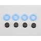 Bladder Hard Silicone Type - Clear Blue (4pcs)
