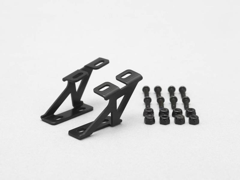 Yokomo D-057LA - Aluminium Wing Stay Low Version - Black (1set)