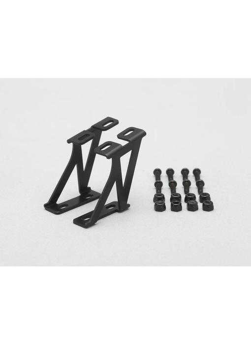 Yokomo Aluminium Wing Stay Middle Version - Black (1set)