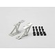 Aluminium Wing Stay Low Version - Silver (1set)
