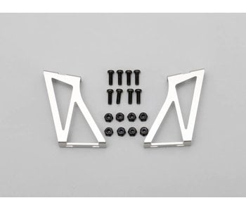 Yokomo Aluminium Wing Stay High Version - Silver (1set)