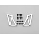 Aluminium Wing Stay High Version - Silver (1set)