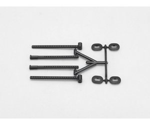 Yokomo BD-ABM6B Adjustable 6-Post Body Mount For RC Cars - Black - View #5