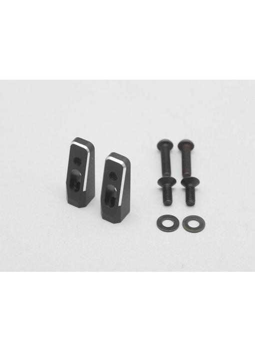 Yokomo Aluminium Servo Mount - Black Edge Design (2pcs)