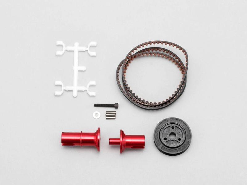 Yokomo IB-FCD15R - FCD Gear x1.5 Solid Axle Set for Rear - Red - DISCONTINUED