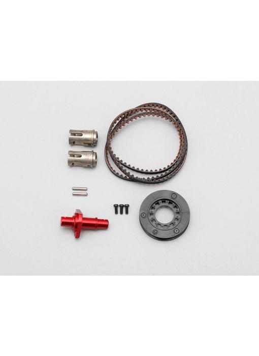 Yokomo FCD Gear x1.3 Solid Axle Set for Rear - Red - DISCONTINUED