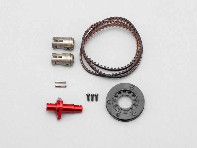 Yokomo IB-FCD13R - FCD Gear x1.3 Solid Axle Set for Rear - Red - DISCONTINUED