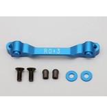 Yokomo SD-300RR3 - Aluminium Rear Suspension Mount Rear Side Toe-In 3° - Blue