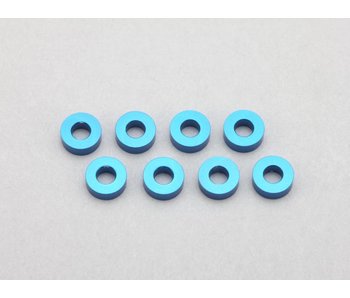 Yokomo Aluminium Shim φ2.5mm x φ5.0mm x 2.0mm - Blue (8pcs)