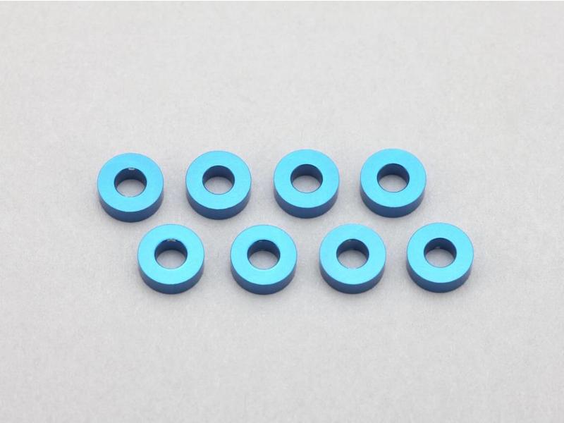 Yokomo ZC-A2520A - Aluminium Shim φ2.5mm x φ5.0mm x 2.0mm - Blue (8pcs)