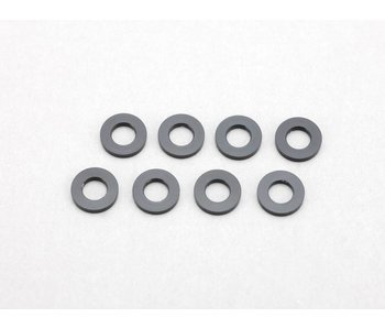 Yokomo Aluminium Shim φ3.0mm x φ6.0mm x 1.0mm - Black (8pcs)