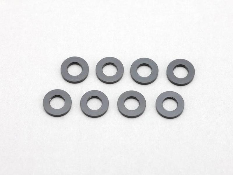 Yokomo ZC-A3610BA - Aluminium Shim φ3.0mm x φ6.0mm x 1.0mm - Black (8pcs)