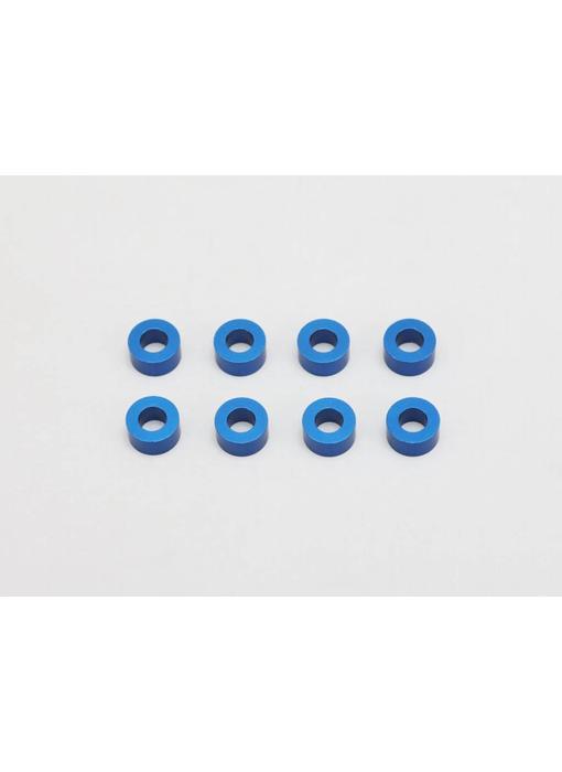 Yokomo Aluminium Shim φ3.0mm x φ6.0mm x 3.0mm - Blue (8pcs)
