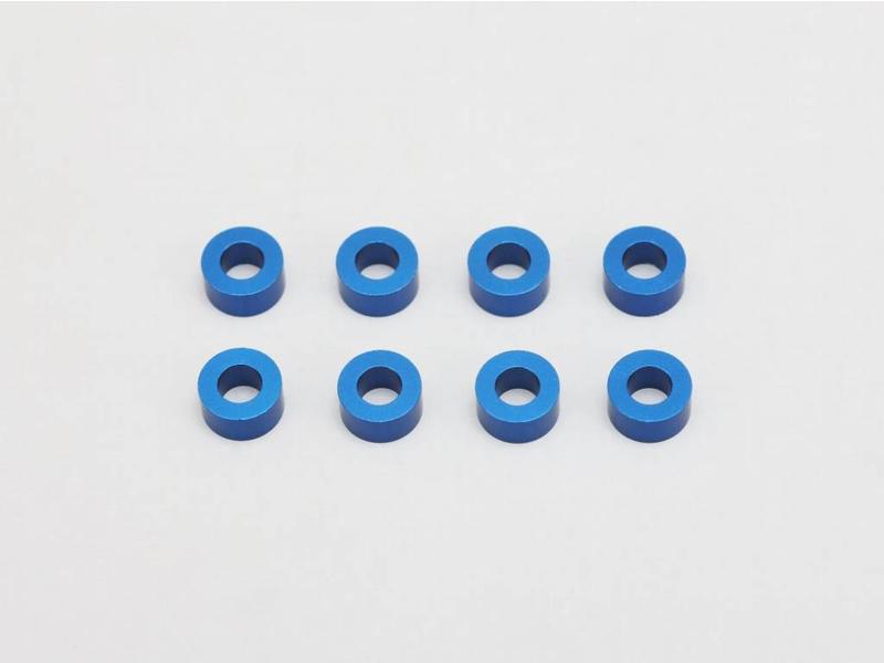 Yokomo ZC-A3630A - Aluminium Shim φ3.0mm x φ6.0mm x 3.0mm - Blue (8pcs)