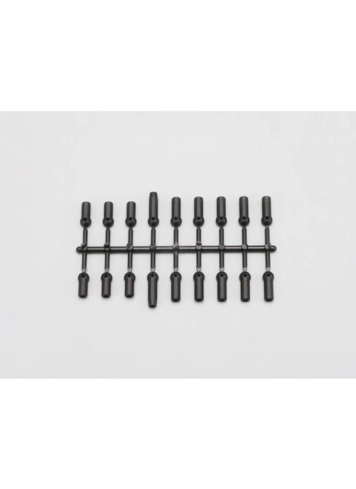 Yokomo Rod End Cap Set - Black - DISCONTINUED