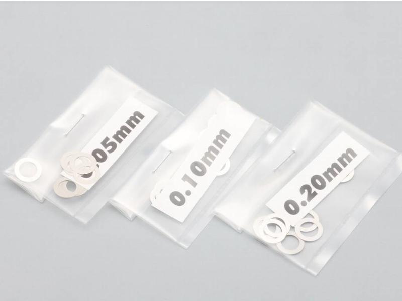 Yokomo ZC-S50SA - Stainless Spacer / Shim Set φ5.0mm (0.05mm / 0.10mm / 0.20mm x 10)