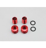 Yokomo ZSR-ABM5 - Adjustable Body Mount for φ5 Post - Red (2set)