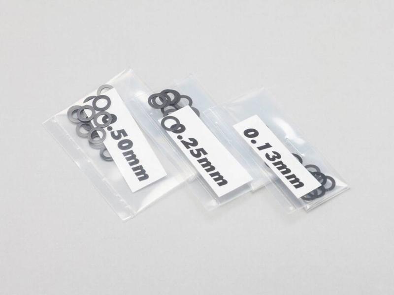 Yokomo ZC-S50A - Spacer / Shim Set φ5.0mm (0.13mm / 0.25mm / 0.50mm x 20)