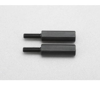 Yokomo Rod End Adaptor 18mm for Aluminum Lower A-Arm with Narrow Scrub Steering Knuckle (2pcs)