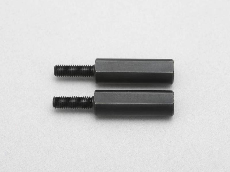 Yokomo D-154-18A - Rod End Adaptor 18mm for Aluminum Lower A-Arm with Narrow Scrub Steering Knuckle (2pcs)