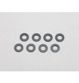 Yokomo ZC-A3605BA - Aluminium Shim φ3.0mm x φ6.0mm x 0.5mm - Black (8pcs)