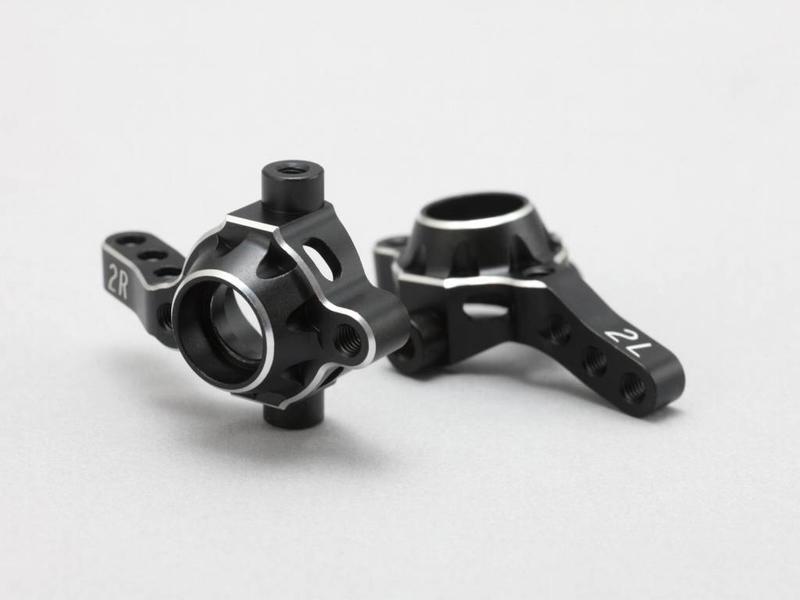 Yokomo Y4-415SC - Aluminium Steering Knuckle - Black Edge Design (1set)