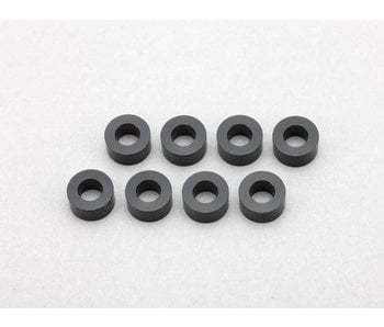 Yokomo Aluminium Shim φ3.0mm x φ6.0mm x 3.0mm - Black (8pcs)