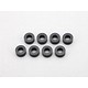 Aluminium Shim φ3.0mm x φ6.0mm x 3.0mm - Black (8pcs)