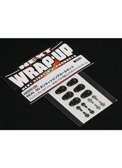 WRAP-UP Next REAL 3D Hood Pin Decal Set