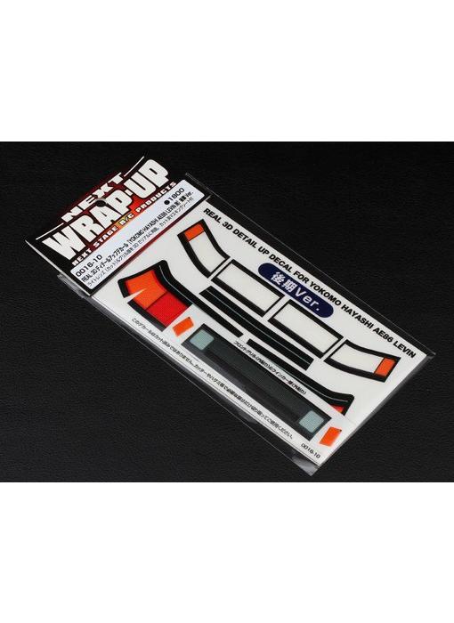 WRAP-UP Next REAL 3D Detail Up Decal Set for Yokomo AE86 Levin Hayashi Kouki (Late Version)