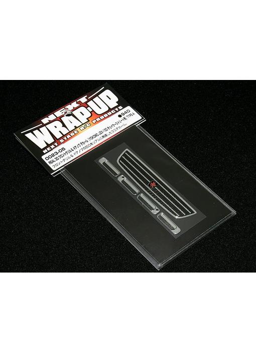 WRAP-UP Next REAL 3D Front Grill & Door Handle Decal Set for Yokomo JZX-100 Chaser Street Type-A