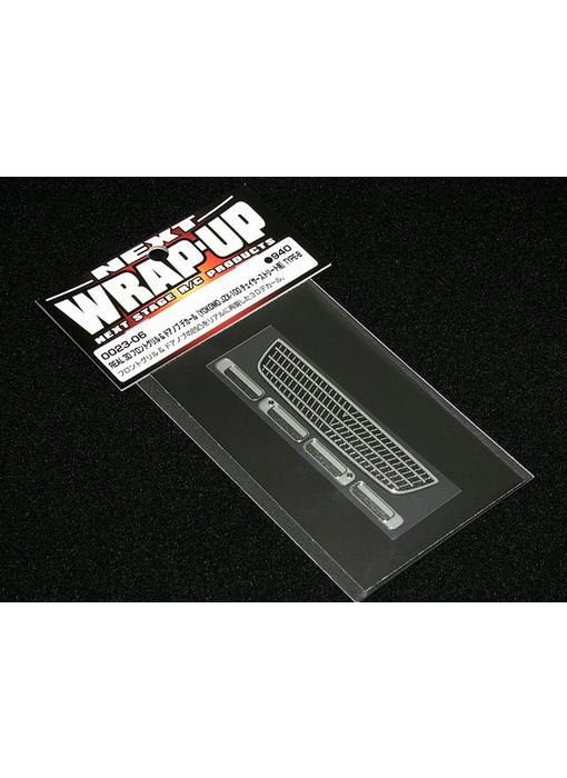 WRAP-UP Next REAL 3D Front Grill & Door Handle Decal Set for Yokomo JZX-100 Chaser Street Type-B