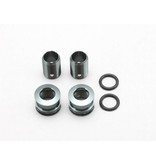 Yokomo ZS-ABM5G - Adjustable Body Mount for φ5 Post - Gun Metal (2set)