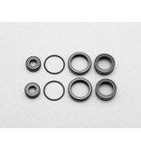 Yokomo Y4-S4C - O-Ring Cap / Adjustment Ring / Shock Cap Nut Set for Bigbore