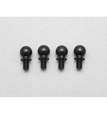 Yokomo IB-414KB1A - King Pin Ball +1mm with Button Head with 3mm ISO Thread for Aluminum Steering Knuckle (4pcs)