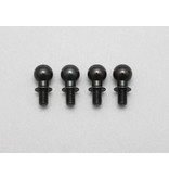 Yokomo IB-414KB2A - King Pin Ball +2mm with Button Head with 3mm ISO Thread for Aluminum Steering Knuckle (4pcs) - DISCONTINUED