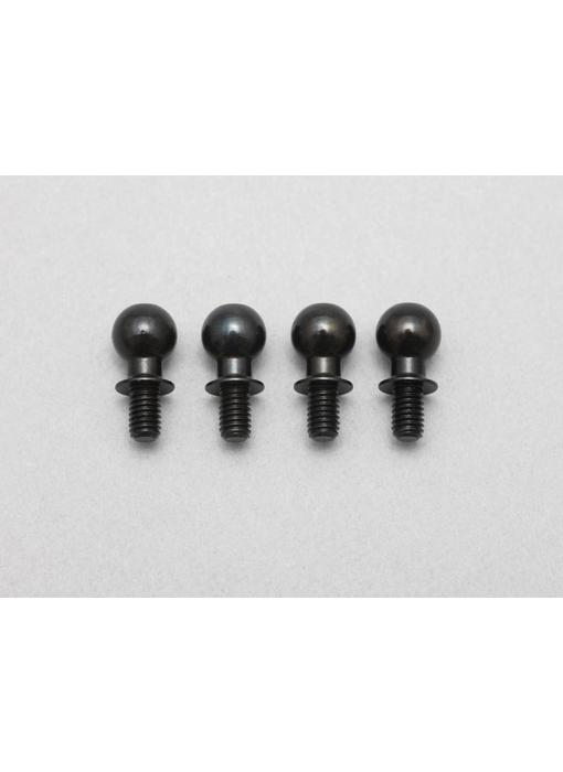 Yokomo King Pin Ball +2mm with Button Head with 3mm ISO Thread for Aluminum Steering Knuckle (4pcs) - DISCONTINUED