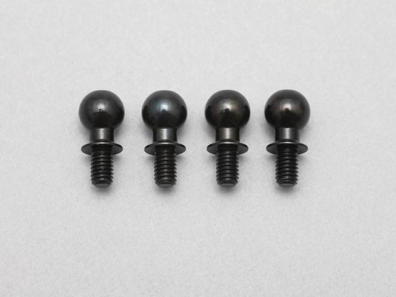 Yokomo IB-414KB2A - King Pin Ball +2mm with Button Head with 3mm ISO Thread for Aluminum Steering Knuckle (4pcs) - DISCONTINUED