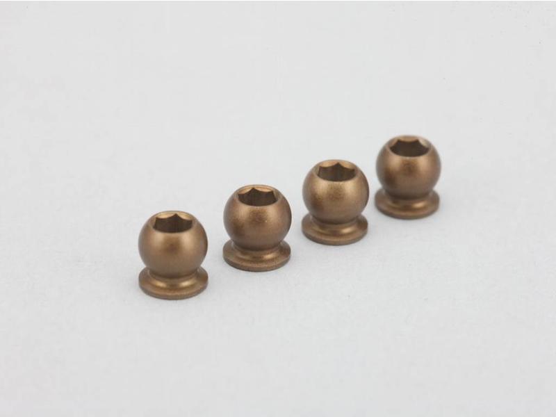 Yokomo B7-S8HA - Shock Cap Ball Hard Coated / Low Friction (4pcs)