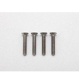 Yokomo RP-042-18A - Precision Machined Titanium Hex Screw Flat Head M3 x 18mm (4pcs)